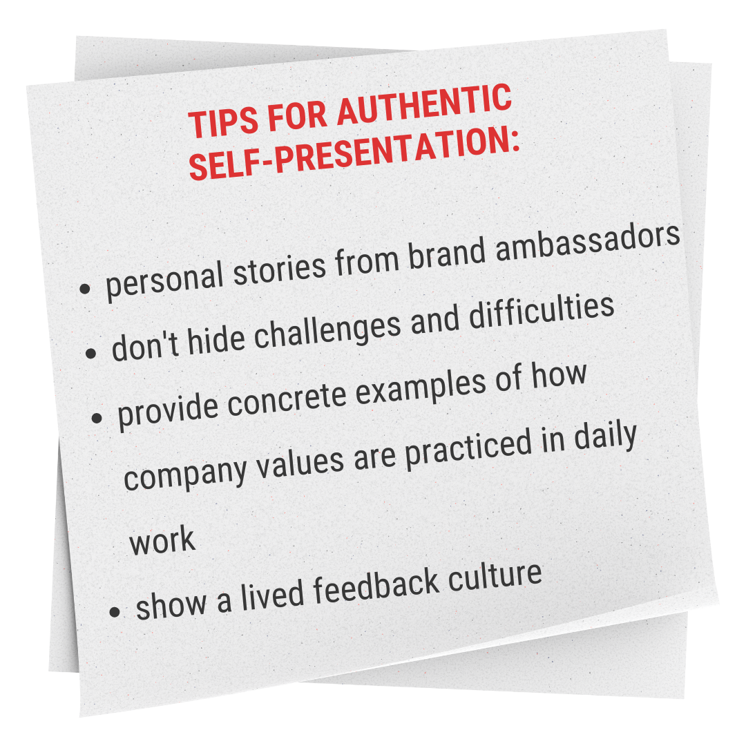 Tips for authentic self-presentation