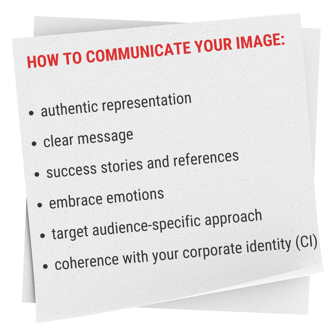 how to communicate your image: