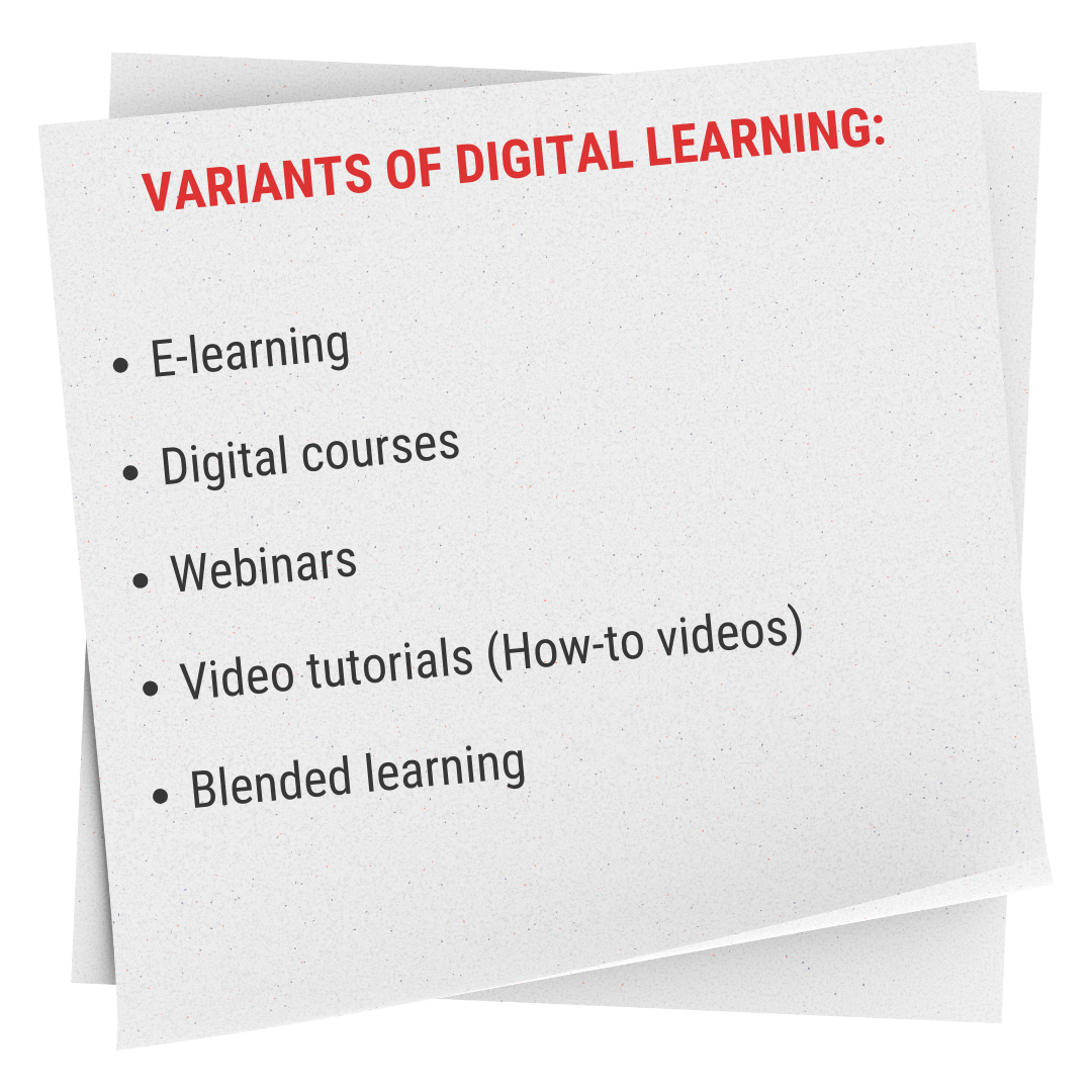 variants of digital learning