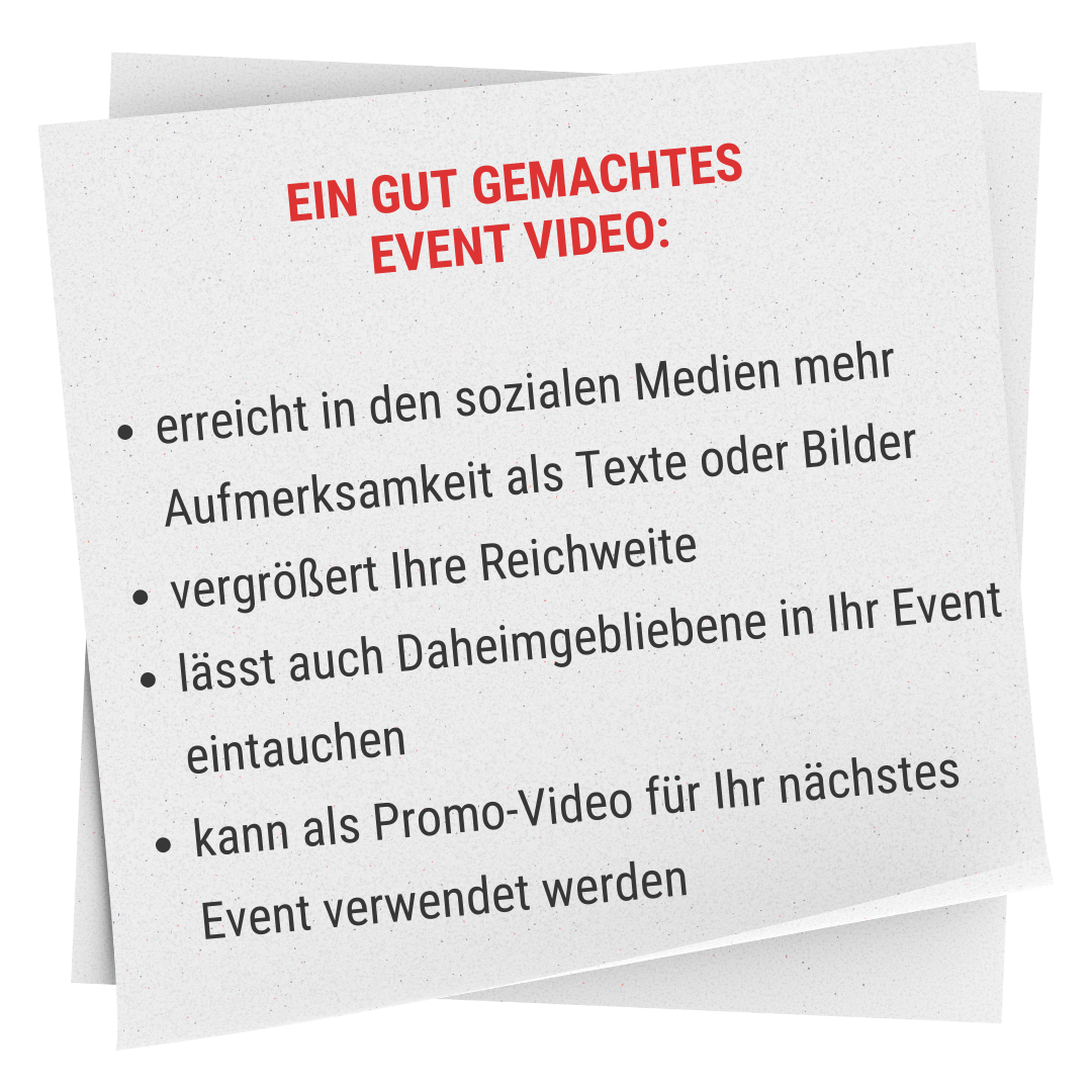 Ein gut gemachtes Eventvideo: