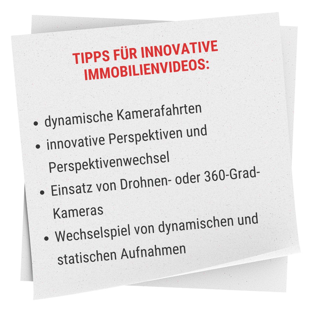 Tipps für innovative Immobilienvideos